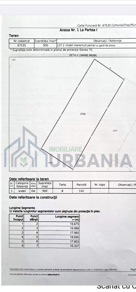 Teren intravilan 900 mp de vânzare în Vânători, la 9 km de Copou - Poză 2