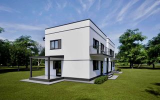 Duplex fără perete comun | 4 camere | 100 mp utili | 300 mp teren | Lunca Cetățu - Poză 1