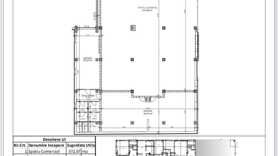 Chirie sp. comercial, openspace, ultracentral, 500 mp-16 euro/mp+tva - Poză 4