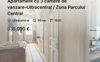 Apartament cu 3 camere de vanzare–Ultracentral / Zona Parcului Central - Poză 1