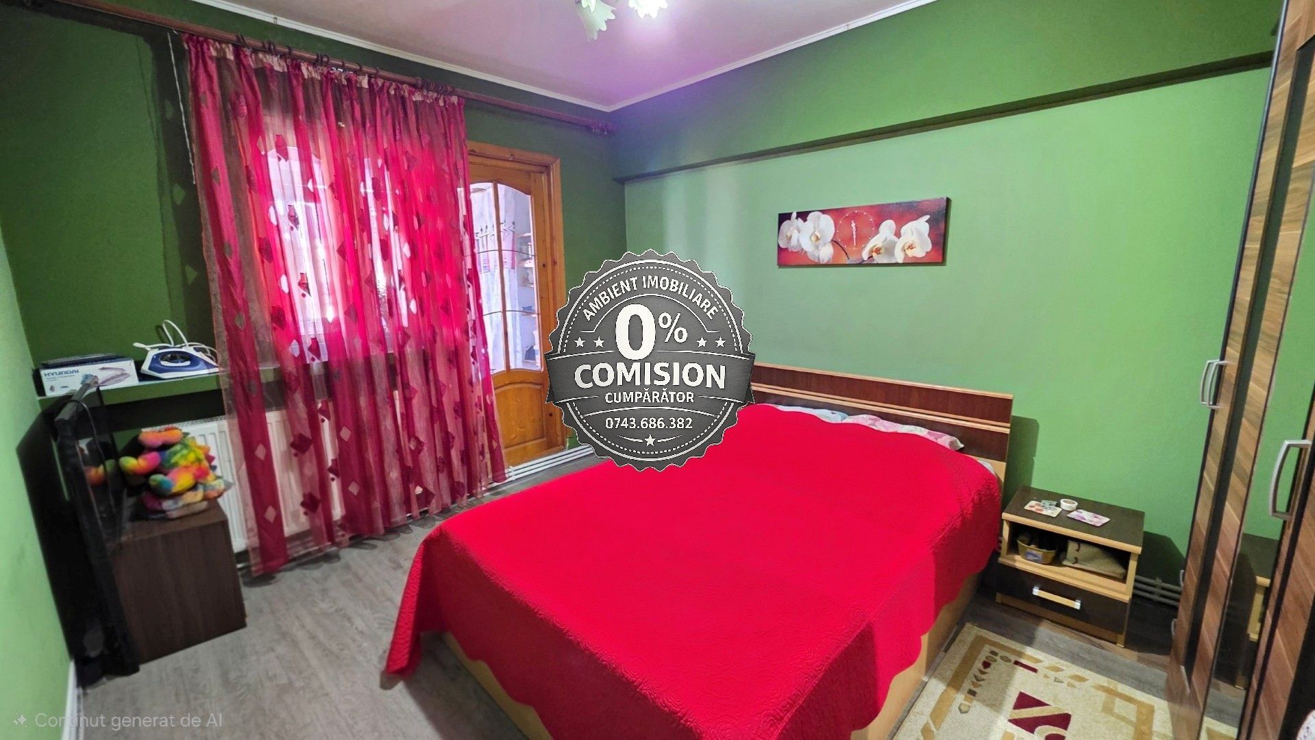 Apartament cu 3 camere, etaj 4, mobilat, VASLUI zona CENTRU - BIG; - Poză 10