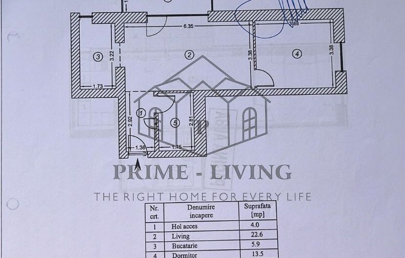 APARTAMENT NOU, ULTRAFINISTAT CU 2 CAMERE LA VANZARE IN ONE COTROCENI - Schiță 6