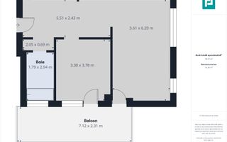 Apartament cu 2 camere, terasă de 18 mp – confort și eleganță - Poză 4