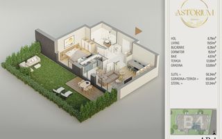 Apartament 2 cam, Piscina, Direct Dez, Comision 0 TITAN - Poză 1