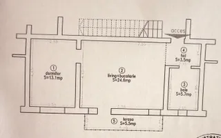 Apartament cu 2 camere complet mobilat si utilat in Braytim langa Musicescu. - Schiță 14