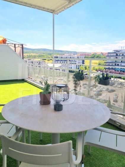 Penthouse pe 2 nivele, 5 camere, 160 mp,3 bai, 75 mp terase cu panorama superba! - Poză 6