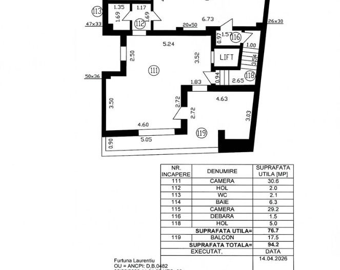 OPORTUNITATE | IMOBIL D+P+4 | 5 APARTAMENTE | LOCURI DE PARCARE - Schiță 5