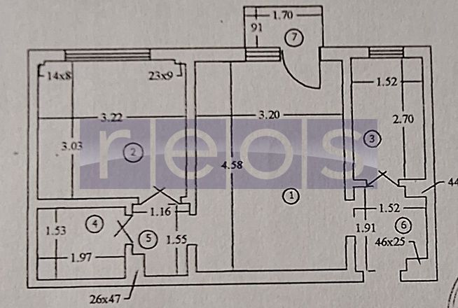 DE VANZARE AP2 CAMERE 38MP LUJERULUI |SEMIDECOMANDAT | METROU| PARCARE - Schiță 7