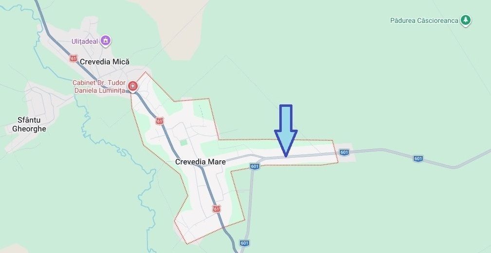 Crevedia Mare, Jud. Giurgiu, teren 5000 mp, deschidere 20 m la DJ 601 - Poză 1