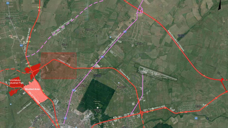 TEREN COMERCIAL- INDUSTRIAL, CENTURA N TIMISOARA , INELUL V. - Poză 6