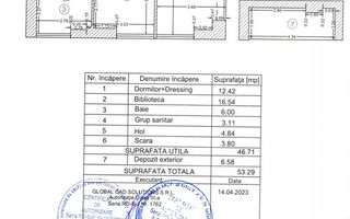 Apartament duplex| Brick Loft – Intrarea Chefalului - Schiță 34