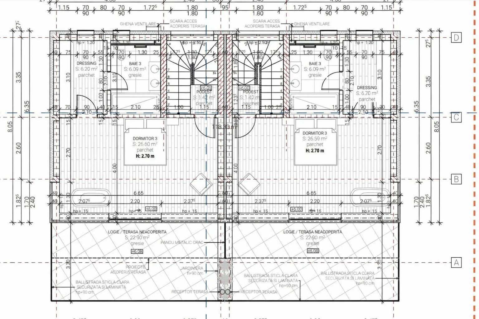 Duplex premium 300mp cu panoramă superbă asupra orașului – Cartier Europa - Poză 6