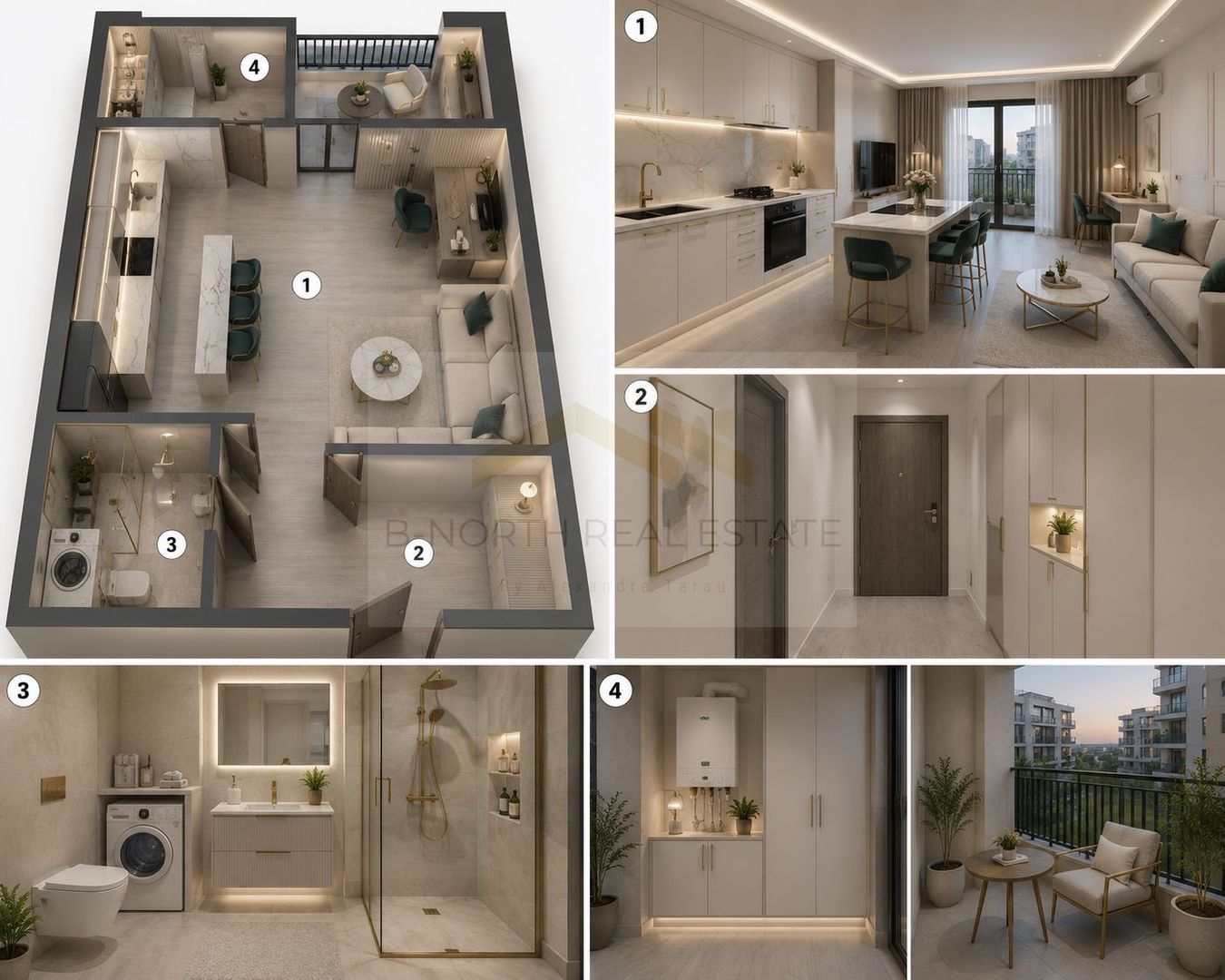 Studio nou în Ivory Residence Pipera | 43,7 mp | Ideal pentru investiție - Poză 6