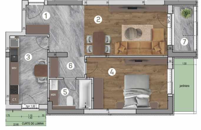 Apartament vanzare 2 camere - Poză 1