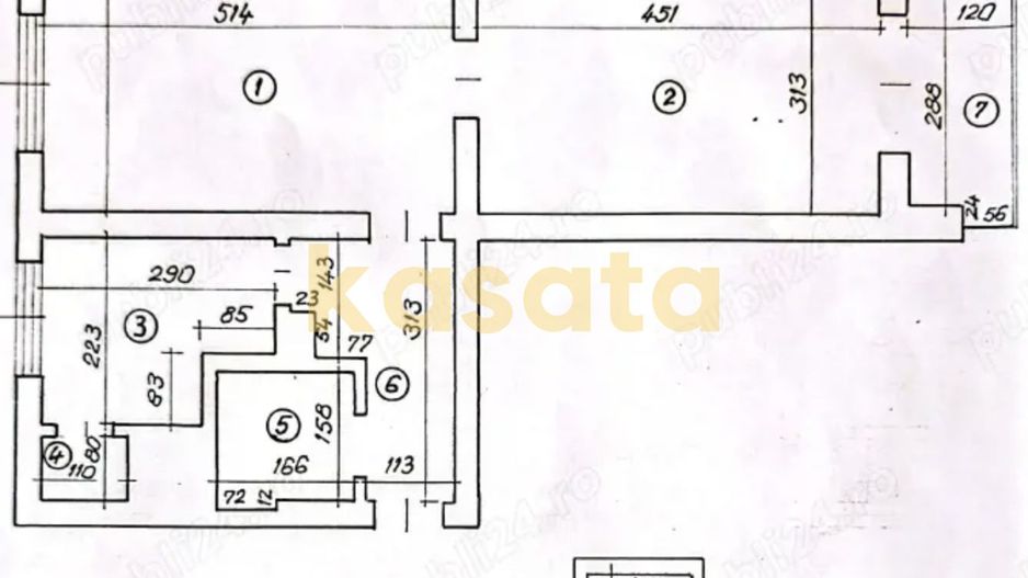 Apartament 2 camere de vânzare | Floreasca | balcon | boxă - Schiță 19