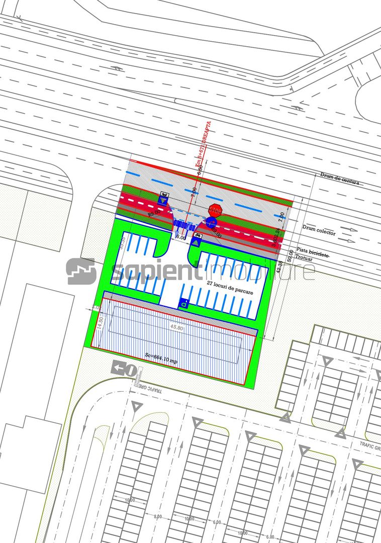 Sapient | Teren comercial cu front la Centura Oradea - Schiță 4