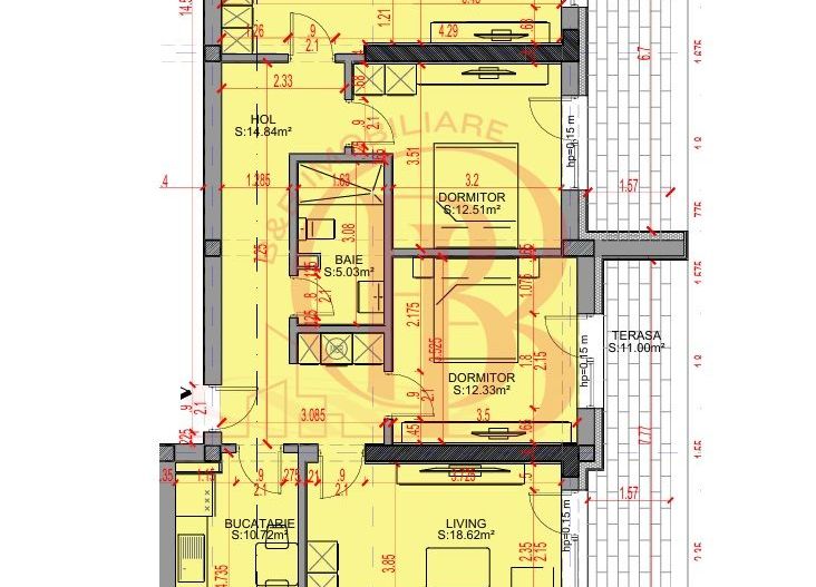 Apartament 4 camere Parcare Gratis Theodor Pallady 5min STB - Schiță 2