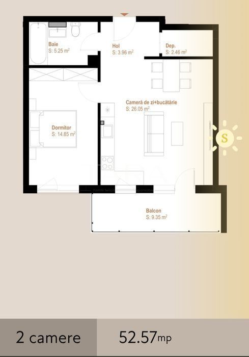 Apartament premium 2 camere – zona Vivo - Poză 13
