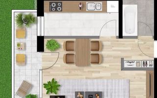 Apartament de o camera semifinisat-INTRE LACURI - Poză 1