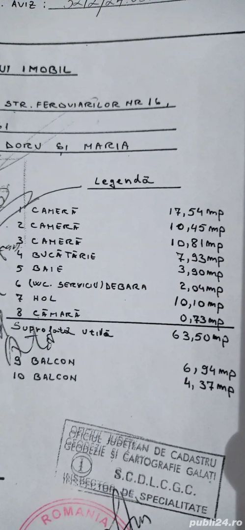 Apartament 3 camere de vânzare – Micro 13B,et 2 - Poză 4