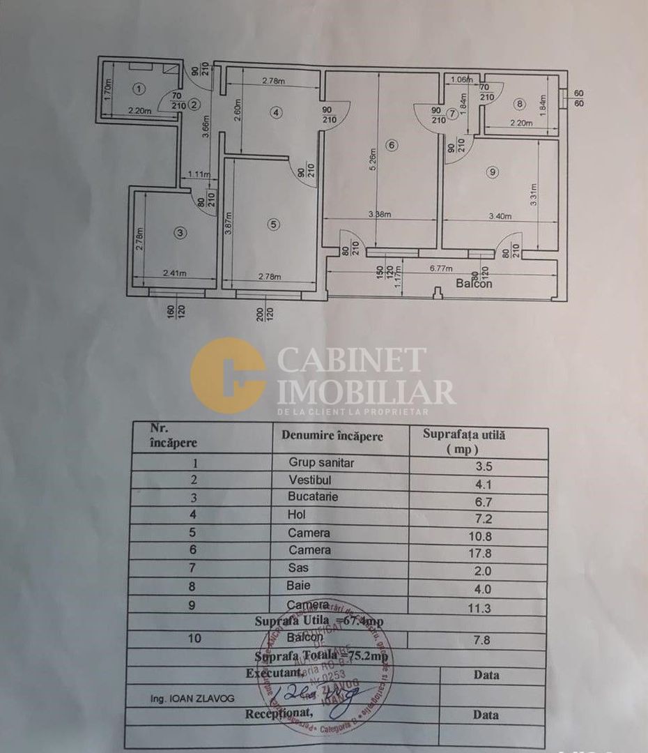 Apartament 3 camere decomandat - Etaj Intermediar - Fara Risc - Podu Ros - Poză 1