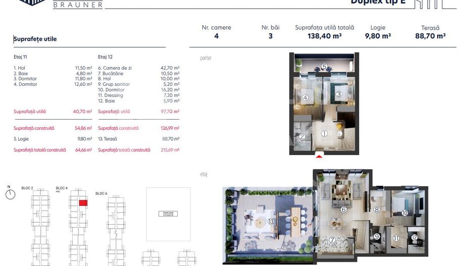 Vânzare, apartament, 4 camere tip E Hils Brauner, București - Poză 13