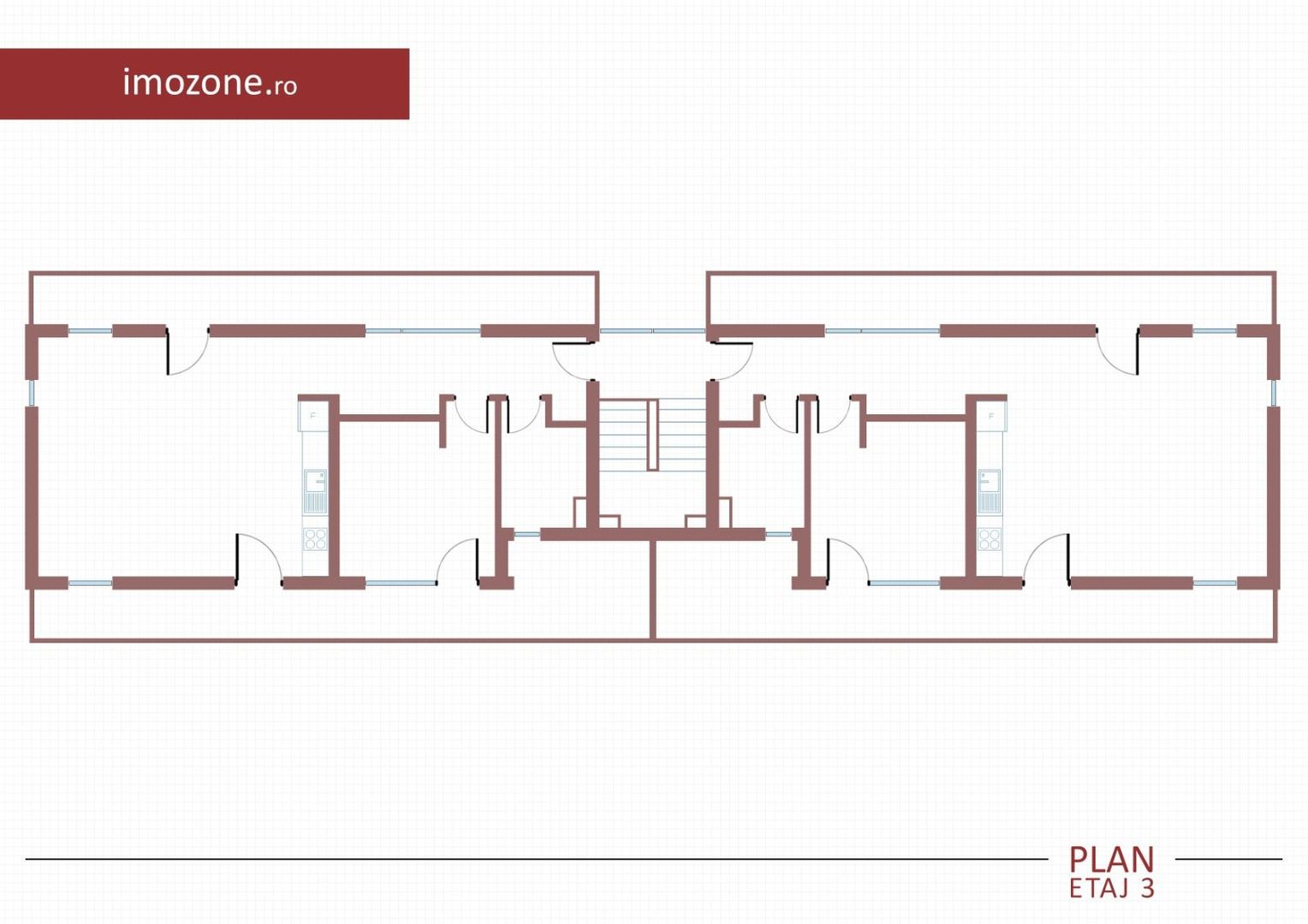 4 camere cu TERASA de 22 mp, 3 bai, etaj 2/3, FINISAT MODERN,  COMISION 0% - Schiță 7
