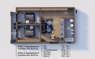 Apartament superb cu 3 camere I Braytim - Poză 2