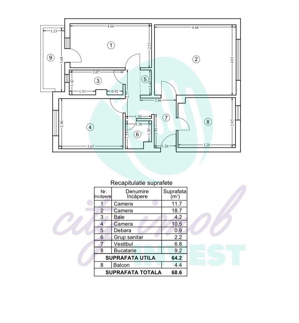 3 camere Colentina - cu CENTRALA PROPRIE - Poză 13