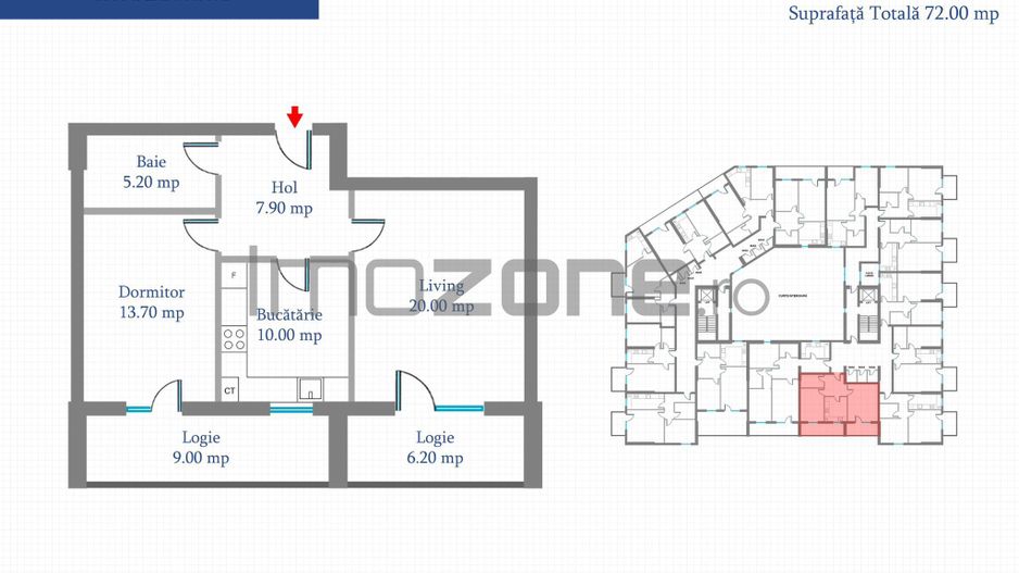 Apartament 2 Camere | 65 mp | Bloc Nou | Metrou Pacii / Preciziei | Militari - Poză 12