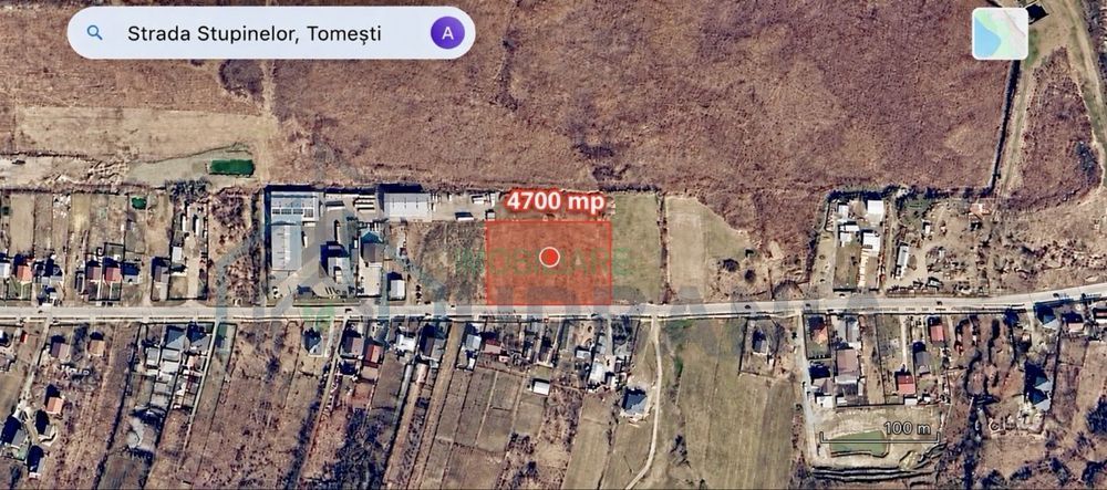 Teren intravilan 4.700 mp cu deschidere de 69 m, destinat dezvoltării industriale, comerciale sau rezidențiale, în Tomești - Poză 1