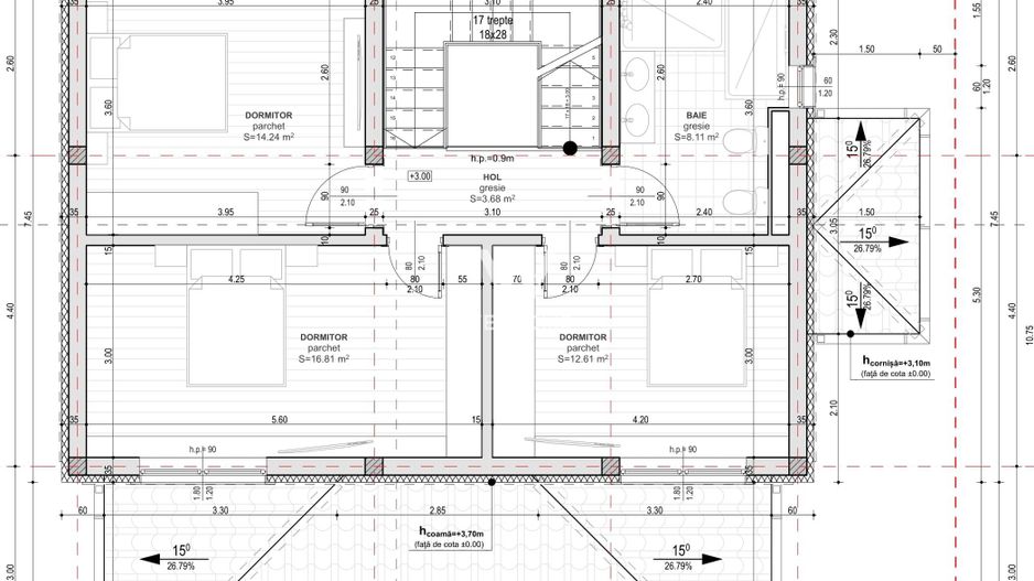 Casa 4 camere, teren 420 mp - NOU - Sibiu, Selimbar - Schiță 7