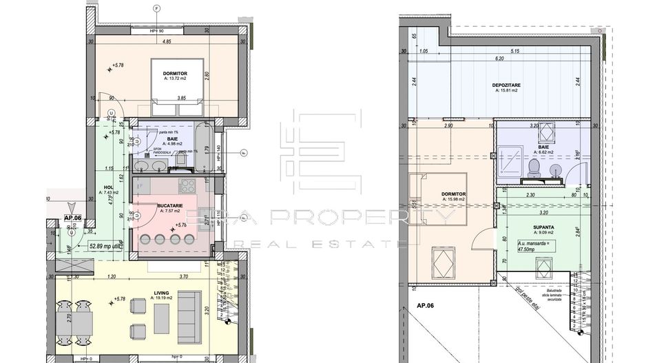 Penthouse 3 camere- 100 mp- intabulat -Cristian- Sibiu - Schiță 14