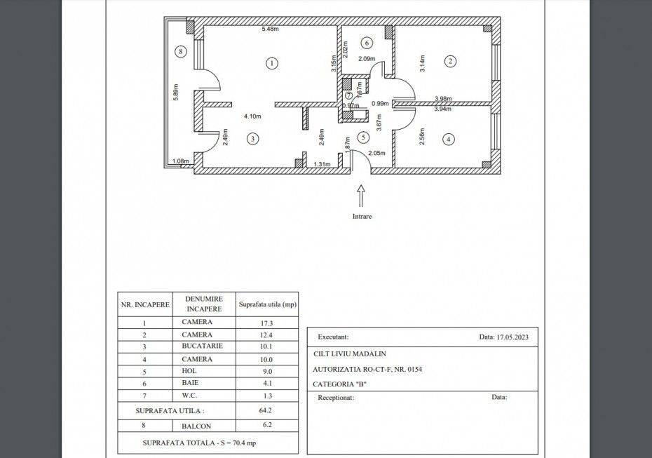 Apartament 3 Camere Decomandat – Confort 1 – Km 4-5, Constanța - Poză 1