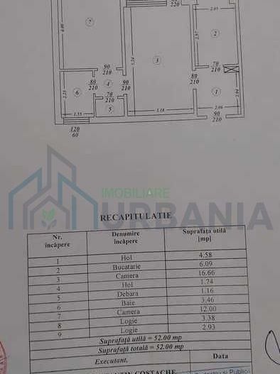 PF, Vand apartament cu 2 camere, SD, in Podu Ros langa rond - Poză 8