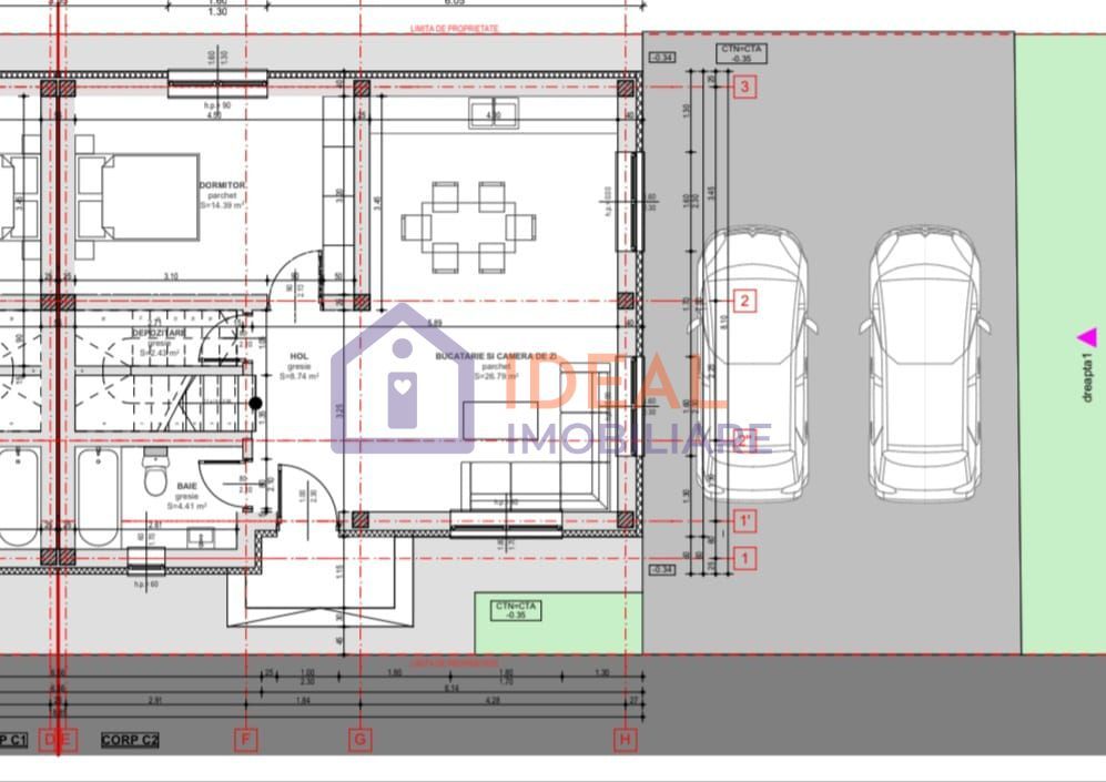 Casa Tip Duplex cu 4 camere si gradina, zona Selimbar - Schiță 7