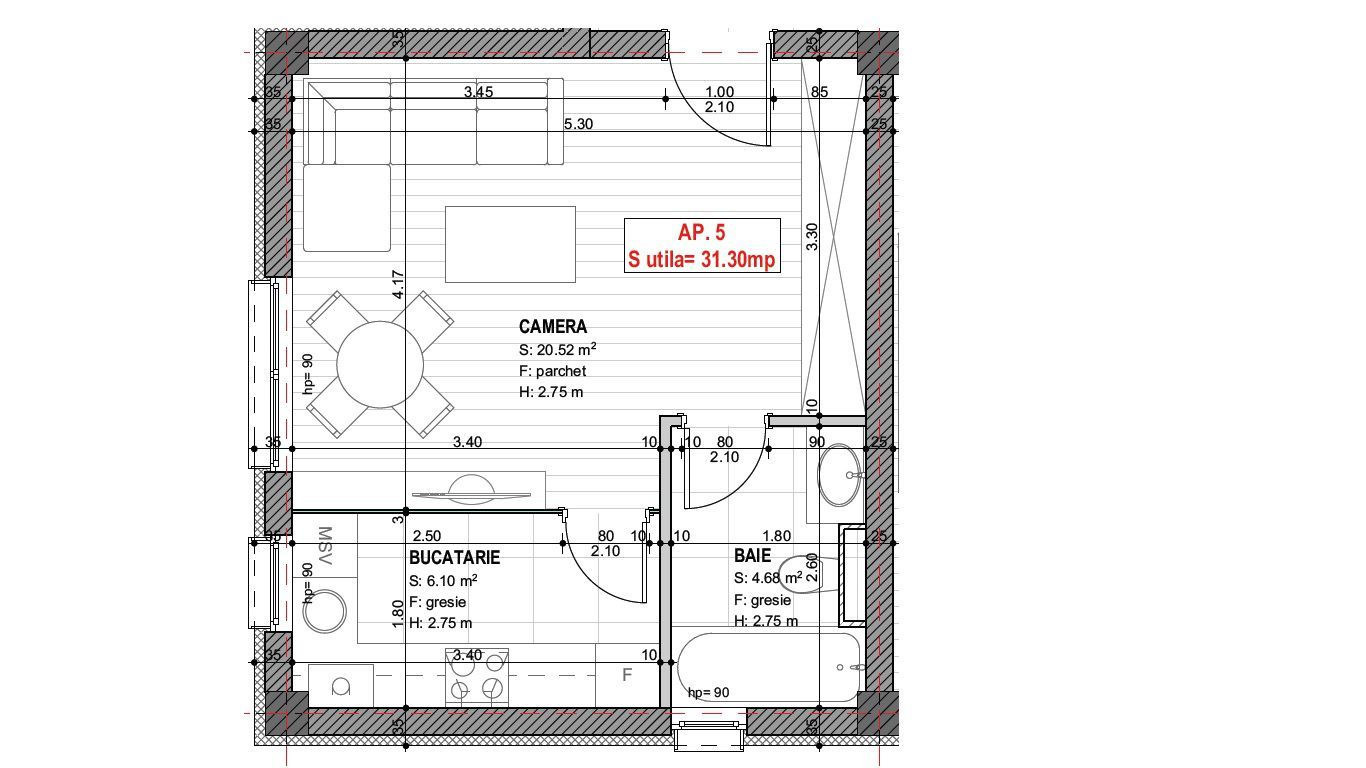 Giroc-ESO | Apartamente de 2 si 3 camere| Bloc cu lift - Poză 14