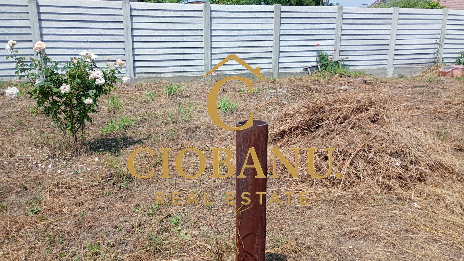 Teren intravilan imprejmuit cu gard de beton de vanzare - Poză 9