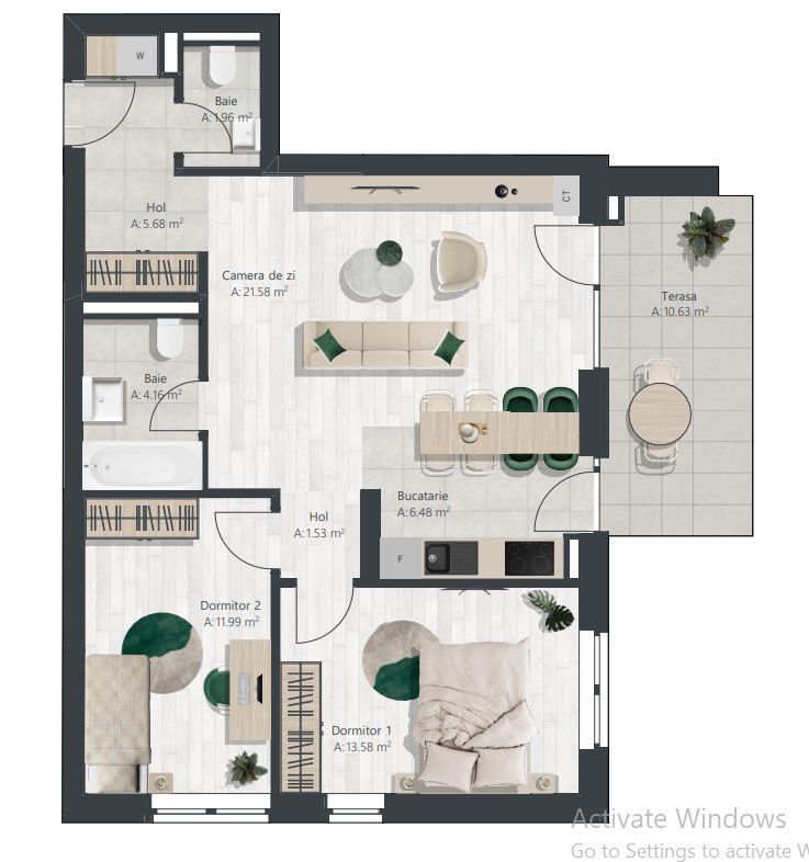 Apartament nou cu 3 camere | Denya Forest - Poză 10