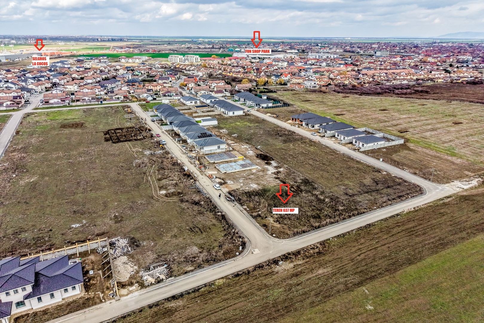 Teren 637 mp | 2 fronturi stradale | Cartier Via Carmina - Poză 2