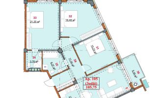Vânzare, apartament 3 camere + living, str. Grenoble, Botanica - Poză 2