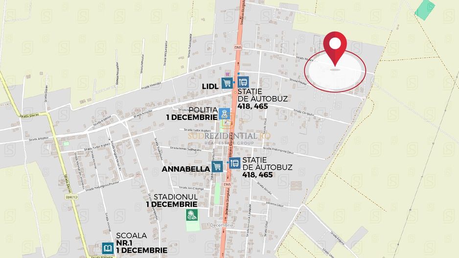 Teren intravilan 1 Decembrie Ilfov – 16.608 mp, langa DN5, acces rapid - Poză 2
