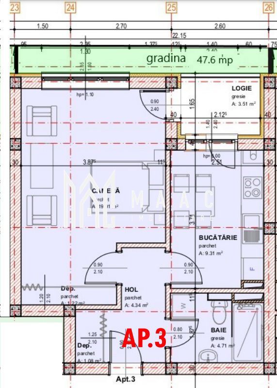 Apartament 1 camera | Decomandat | Zona Brana - Poză 1