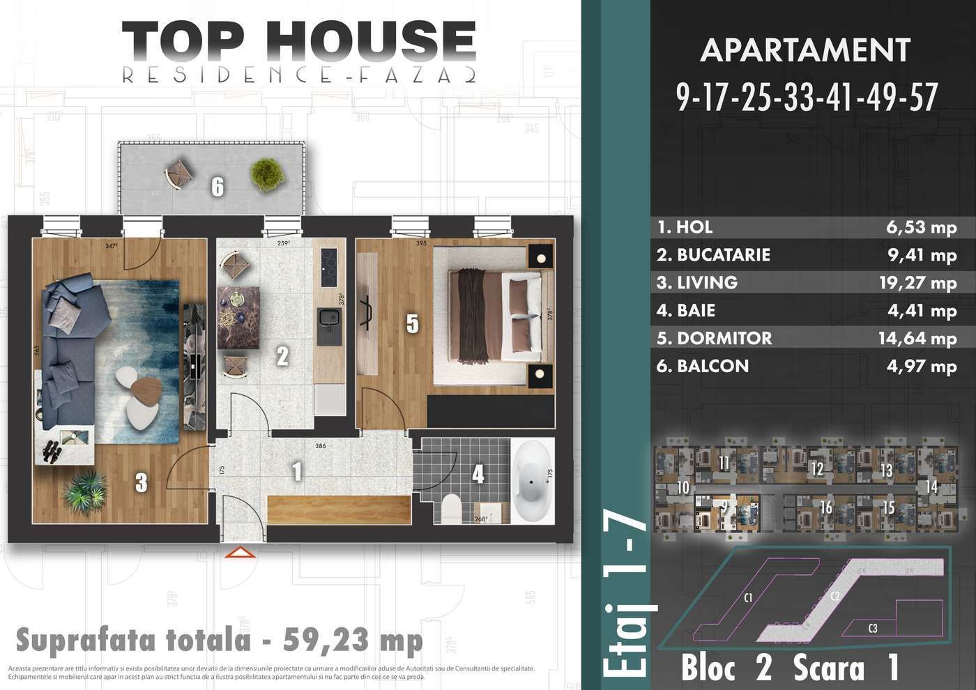 Apartament 2 cam, dec. Lidl Berceni,metrou Aparatorii Patriei - Poză 4