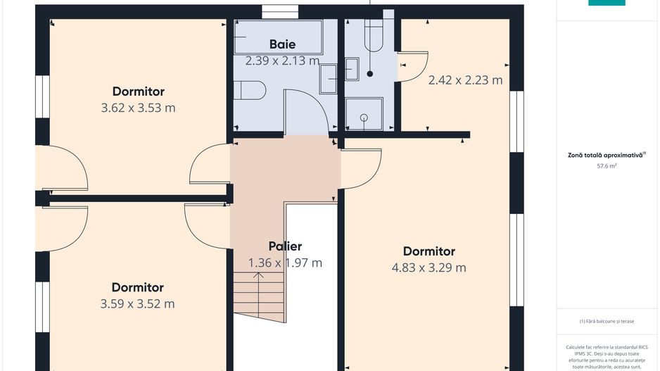 Casă 4 camere cu teren 450 mp pe Dealurile Oradei - Poză 66