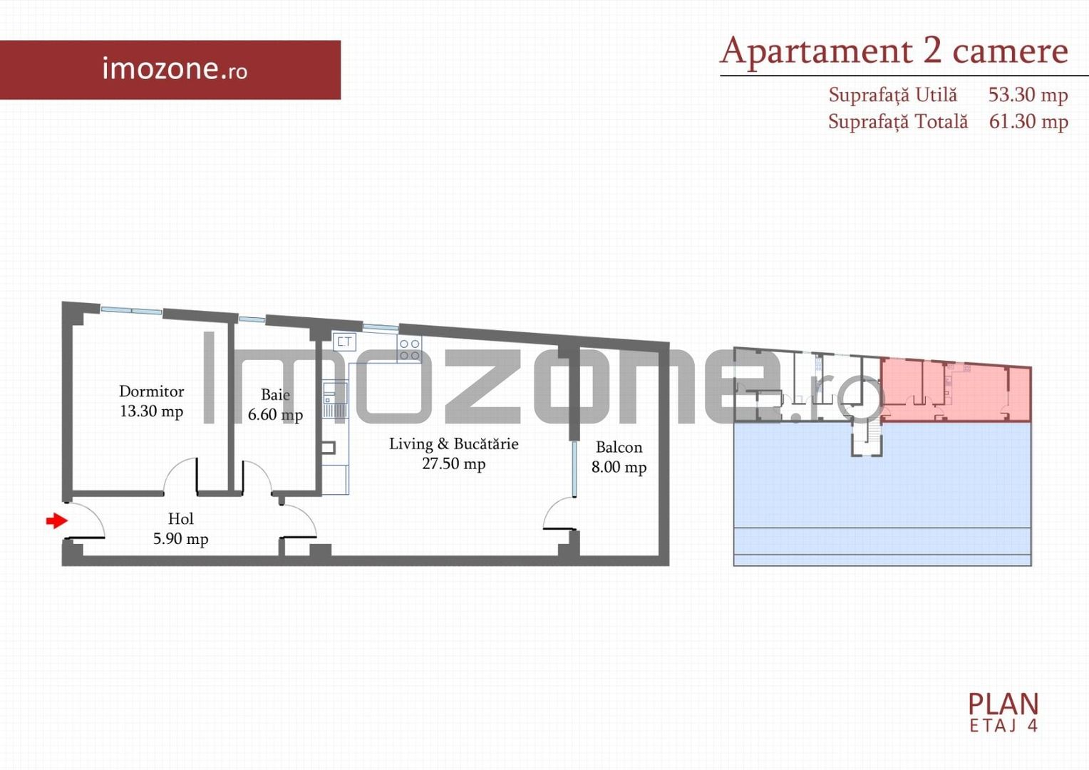 2 camere 60 mp, decomandat, etaj 4, Margelelor, zona de case, NOU, COMISION 0% - Poză 8