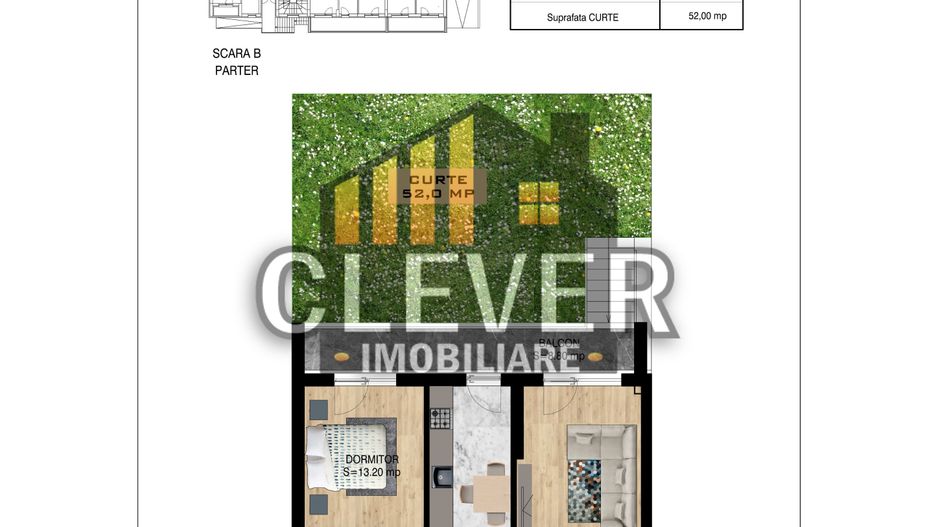 2 cam decomandat si curte proprie 52mp, Pallady, Comision 0% - Poză 1