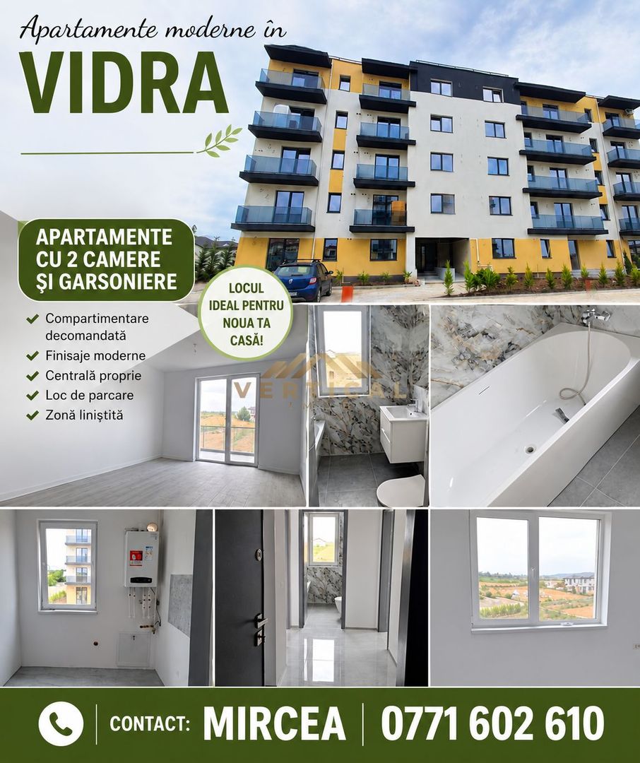 VÂNZARE APARTAMENTE CU 2 CAMERE – BERCENI/VIDRA - Poză 1