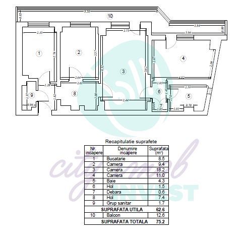 Moșilor – Armenesc | 3 camere - Poză 3