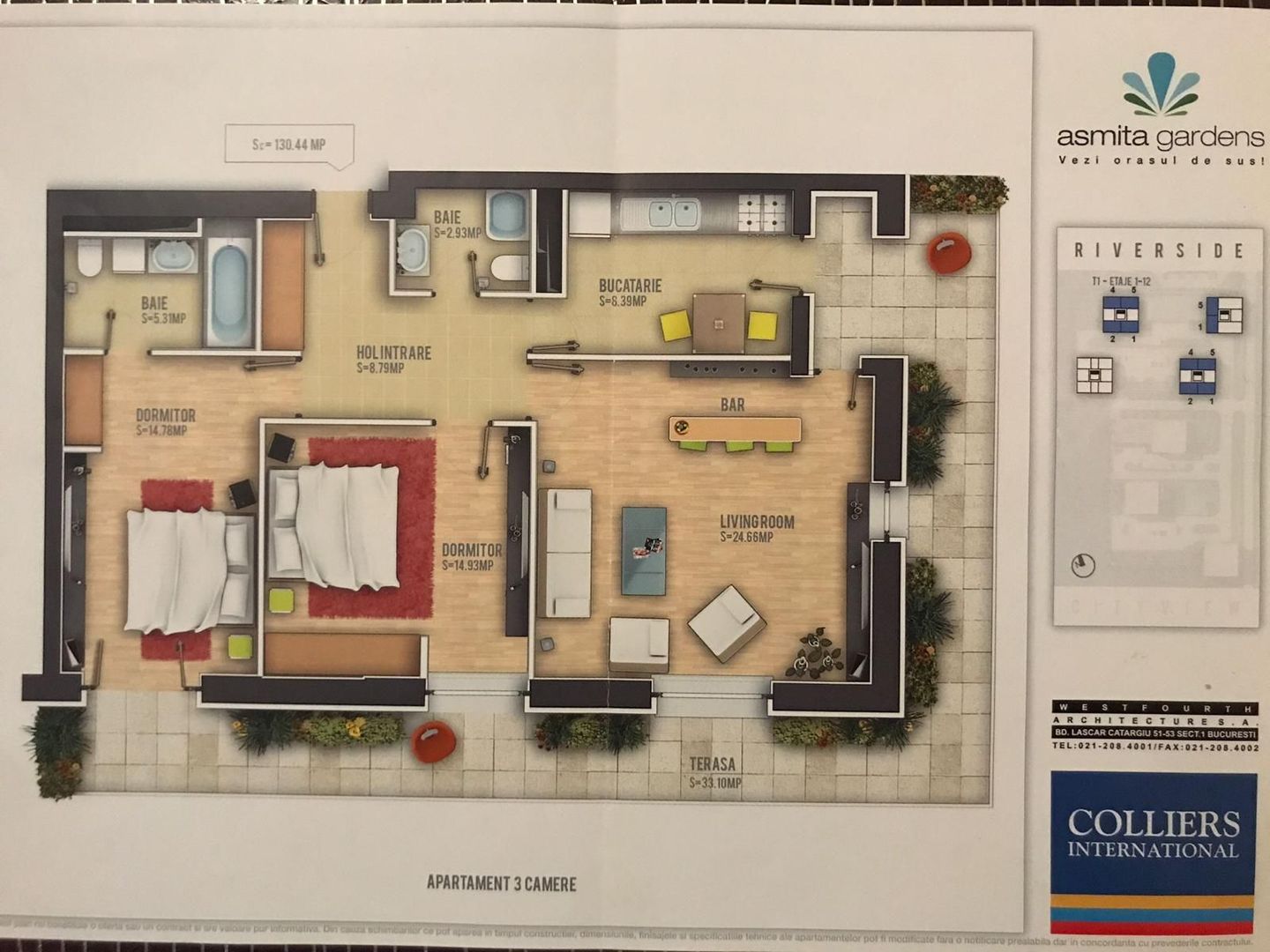 De vanzare - 3 camere decomandat etaj 4 - Splaiul Unirii - Poză 18